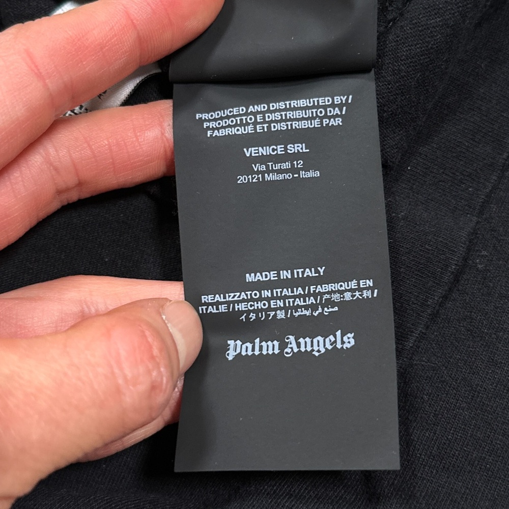 Palm Angels Headless Bear In Love Black Short Sleeve Cotton T Shirt Mens Large - Picture 8 of 10